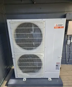 Mitsubishi outdoor heating and cooling equipment